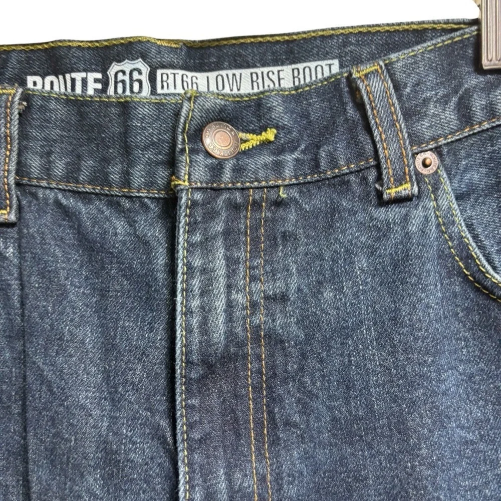 Route 66 Mens RT66 Low Rise Bootcut‎ Jeans 36x34 Denim Pants 5-Pocket Style #682